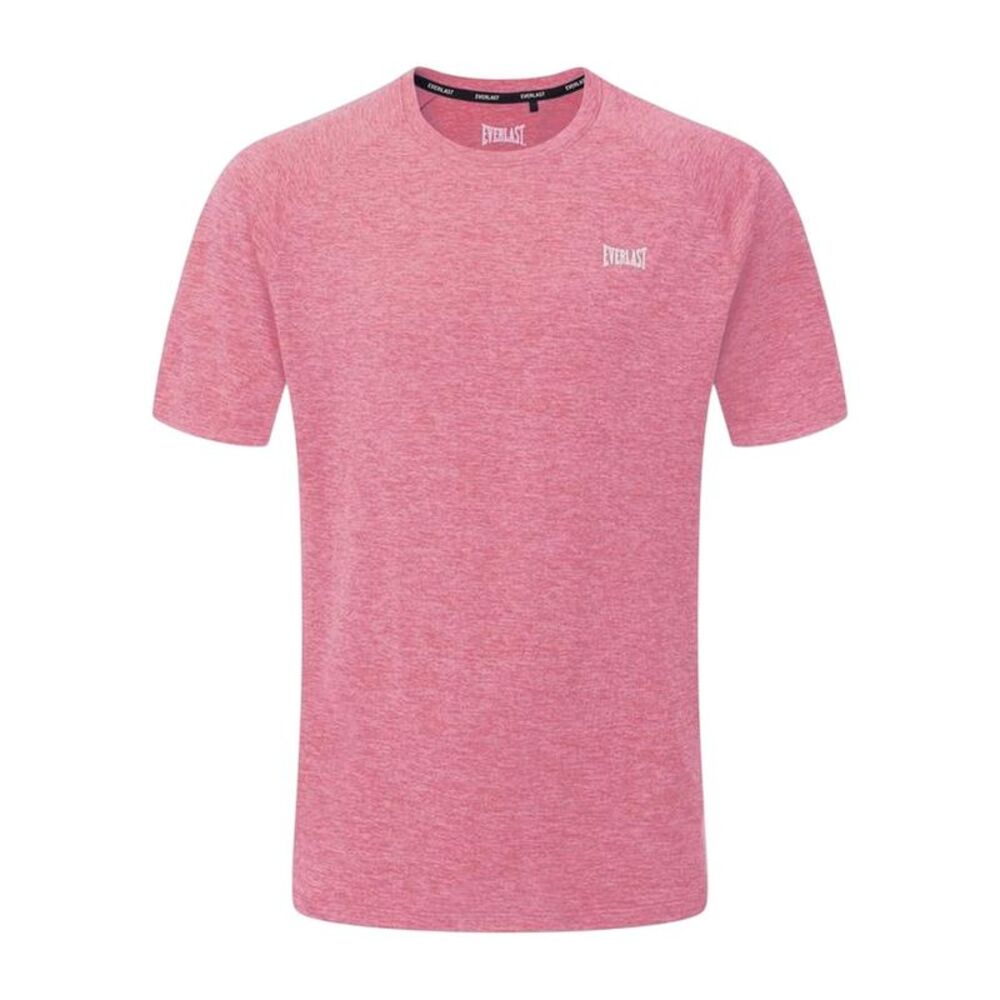 Everlast Mens Chest Logo T-Shirt / Light Pink Marl